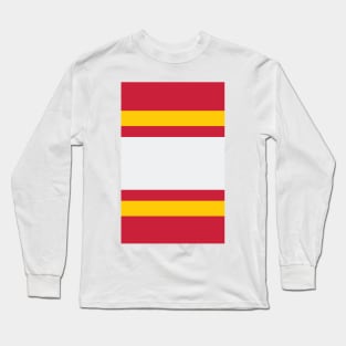 Liverpool Varsity Retro Red, White & Yellow Home Long Sleeve T-Shirt
